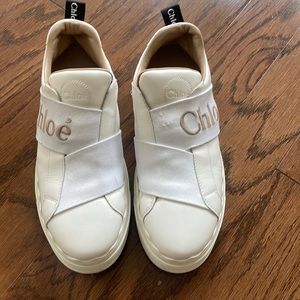 Chloe white sneakers size 7